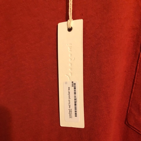 NWT Imogene and Willie red Pocket Tee Shirt XL - Picture 5 of 7
